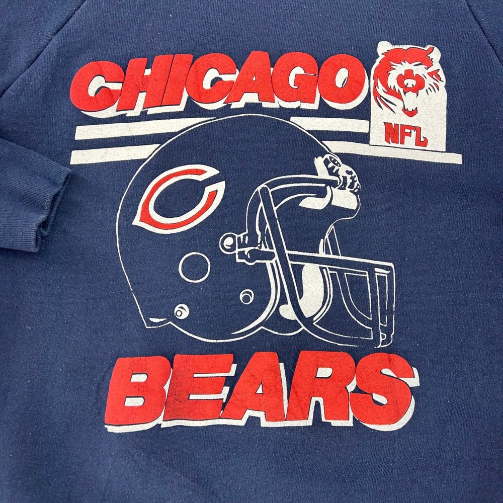 90s Vintage Chicago Bears Sweatshirt Mens Large Graphic Crewneck Pullover NFL - Picture 2 of 9